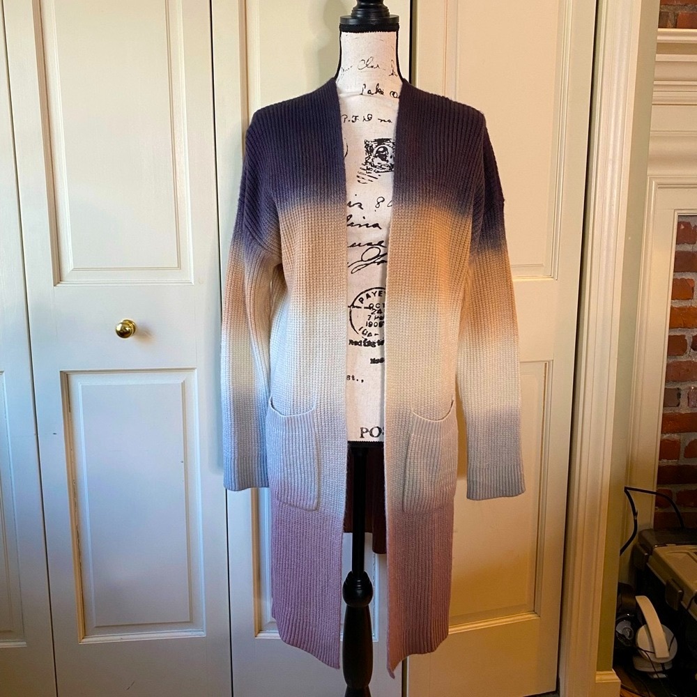 CBRAND Never Fade Away Ombré Cardigan, Midnight Navy, Smal Medium, Closet Candy